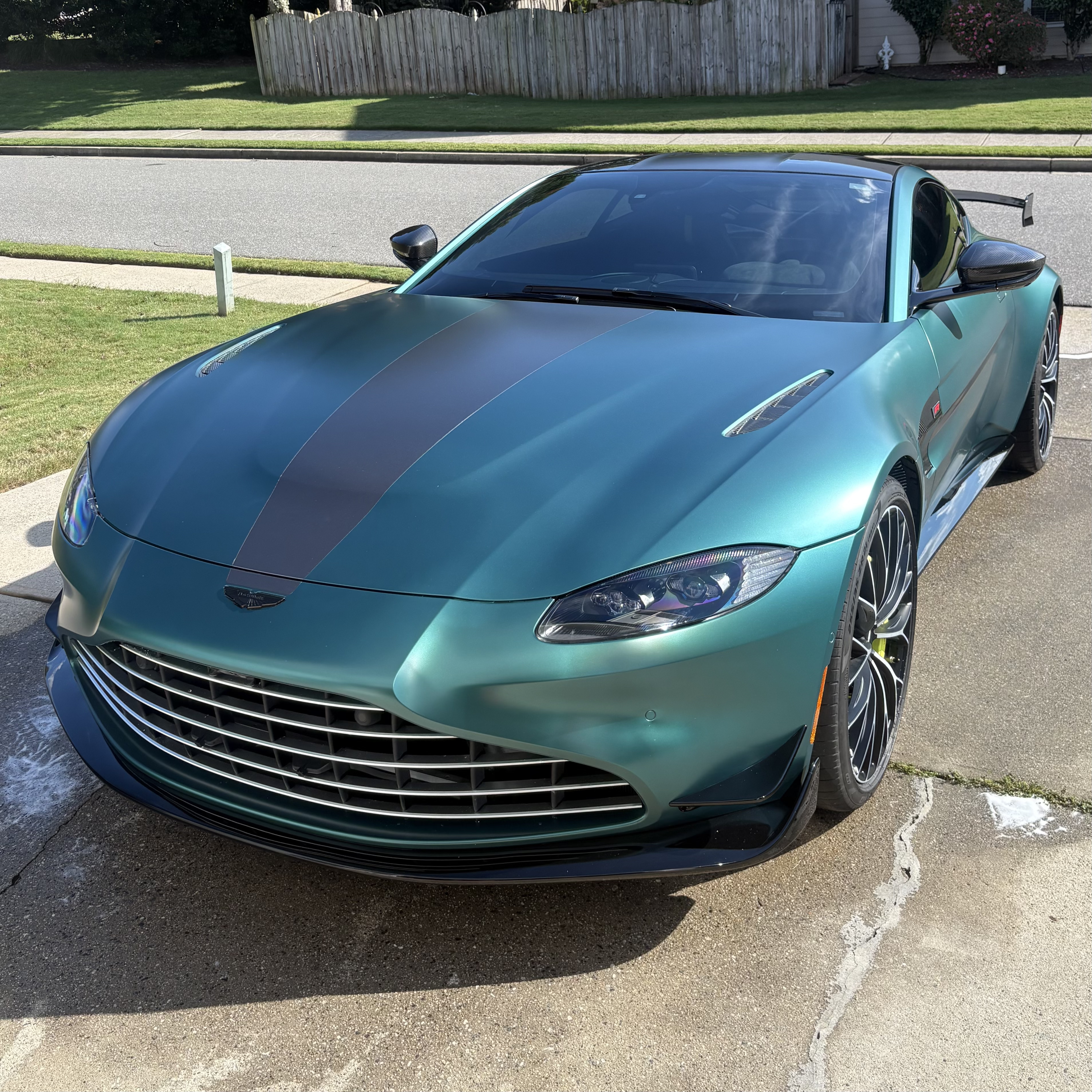 Luxury exterior detail on Aston Martin