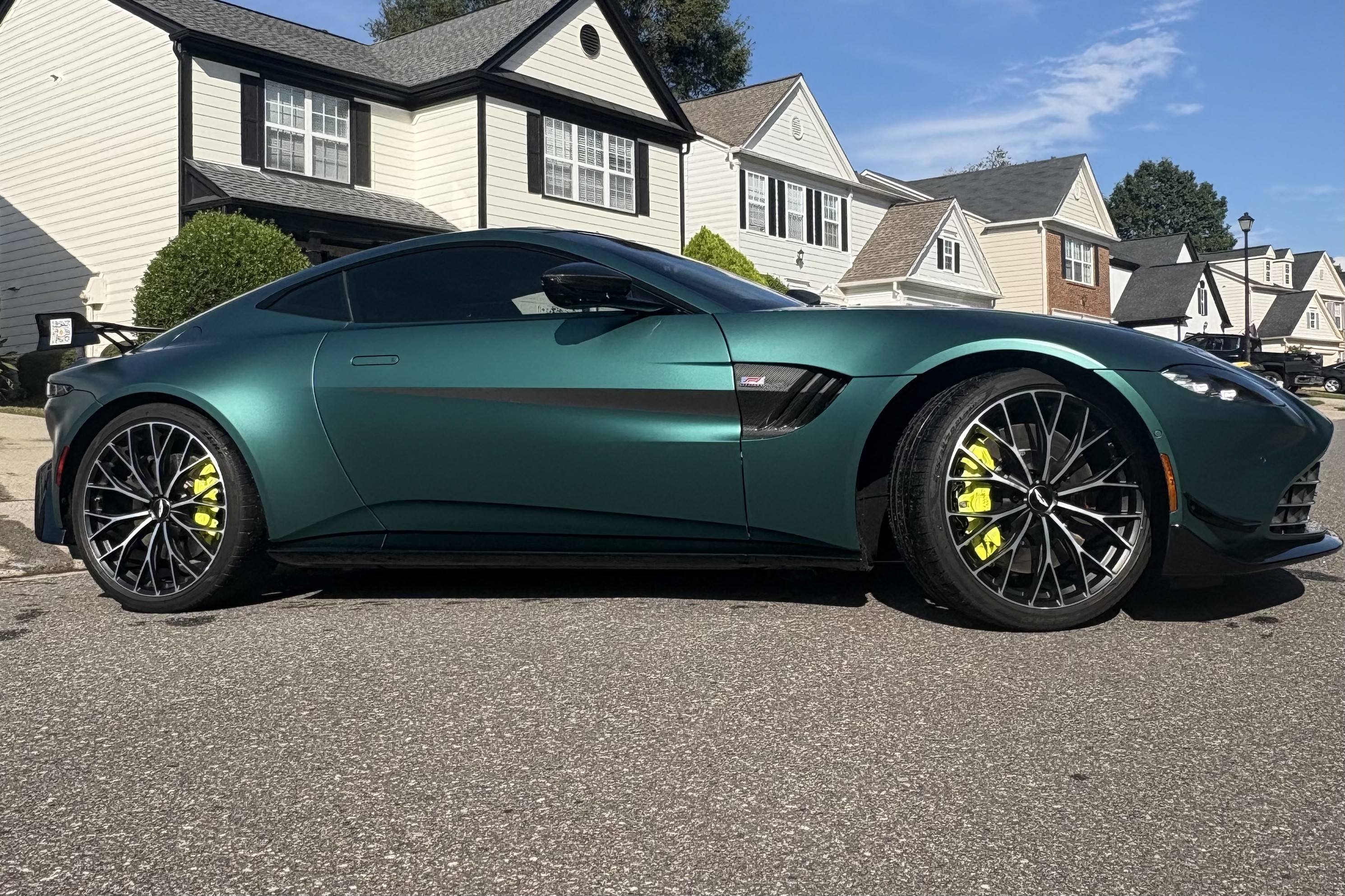 Luxury exterior finish on Aston Martin