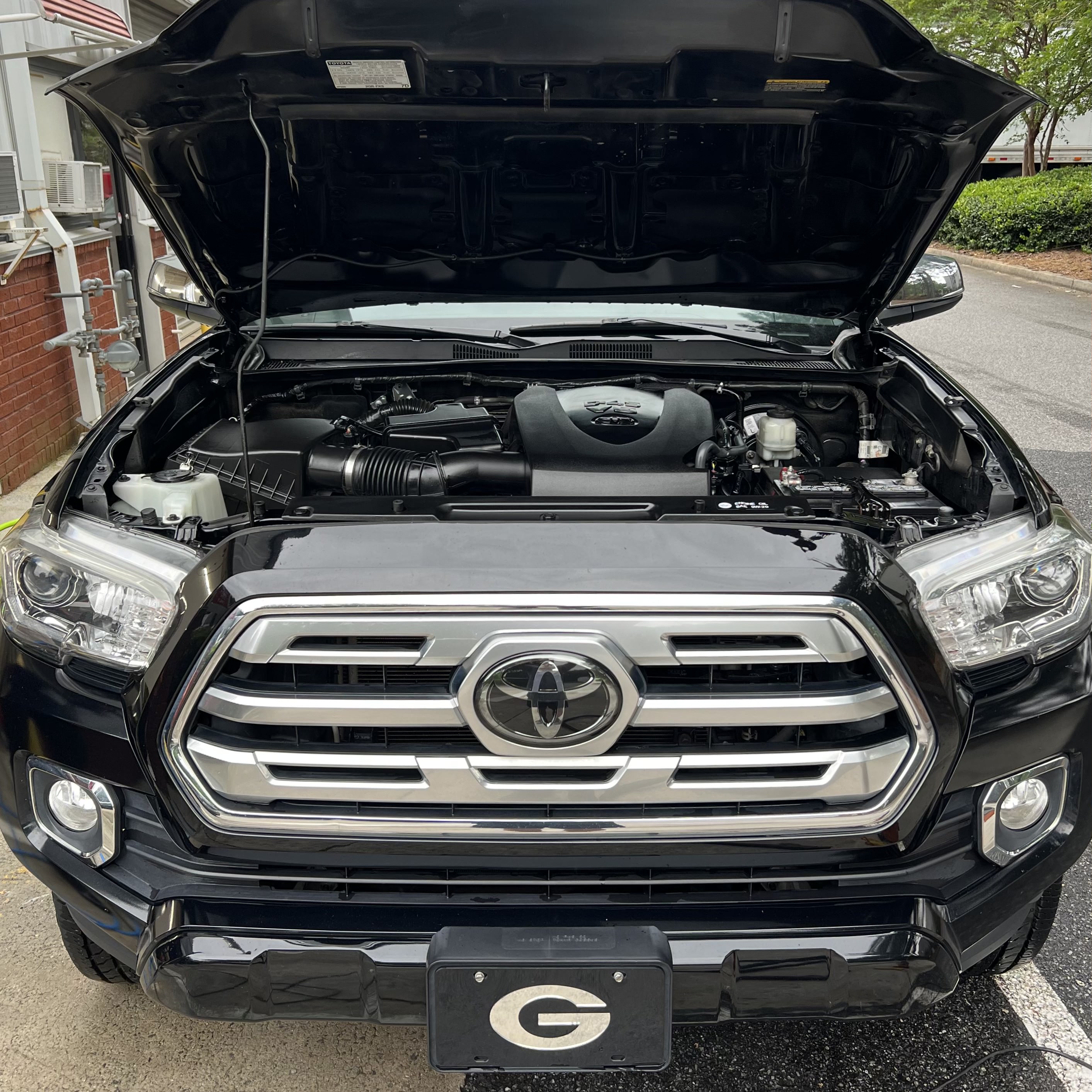 Clean engine bay detail
