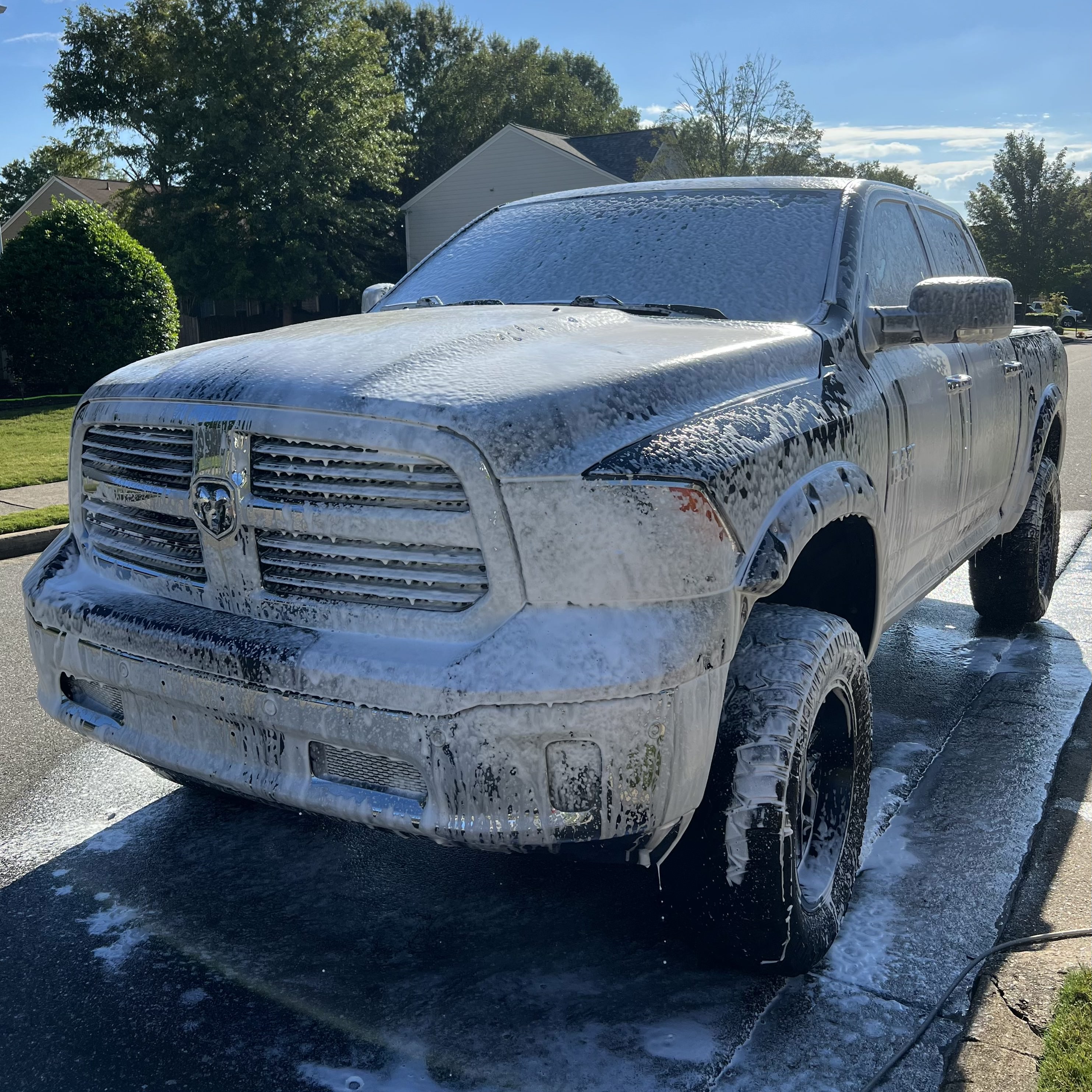 Detailed truck exterior finish